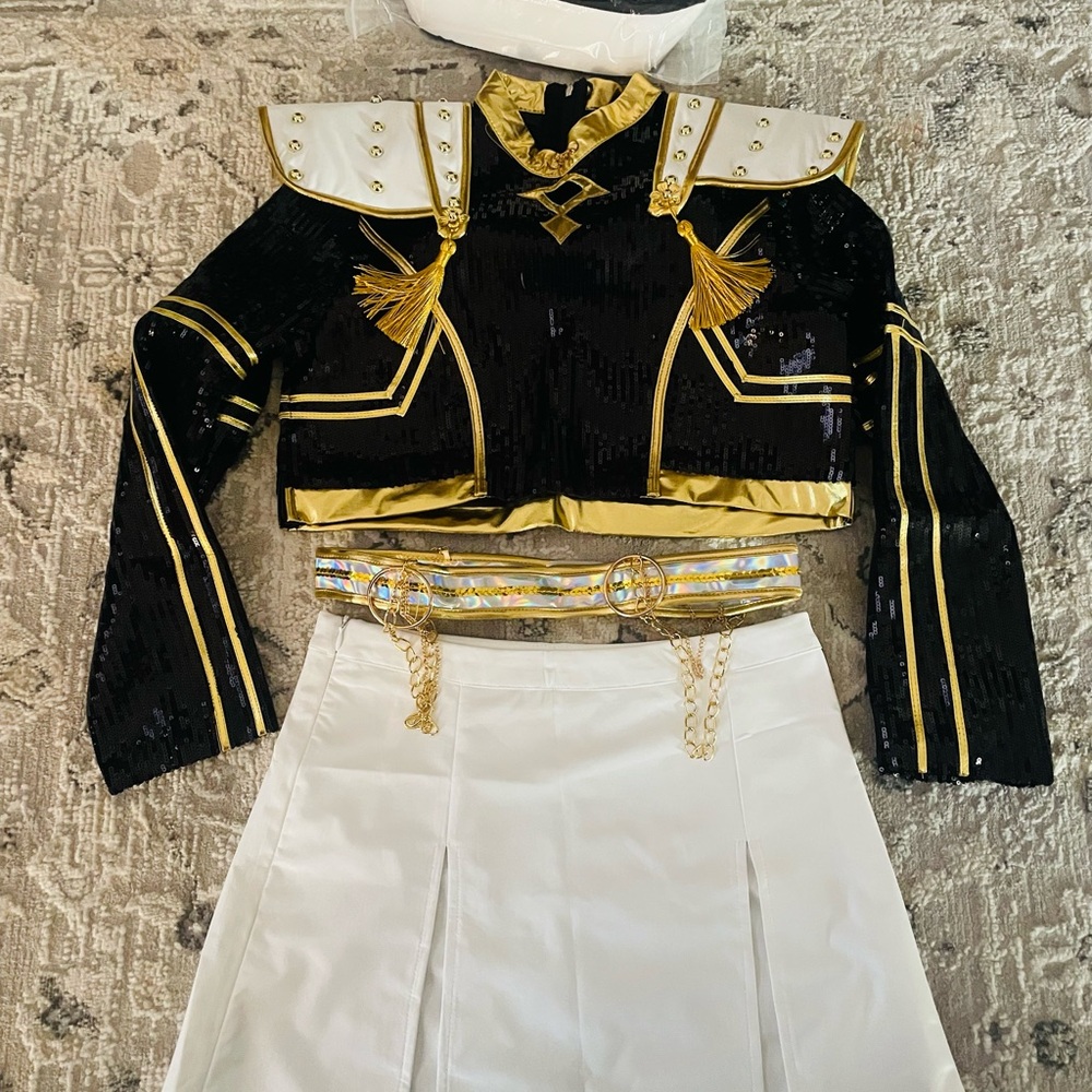 KPop Demon Hunter Zoey Costume - Golden Costume Set & Wig